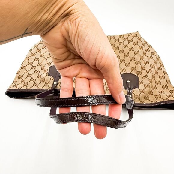 Gucci GG Jolie Monogram Brown Canvas Tote Shoulder Bag - Picture 5 of 15